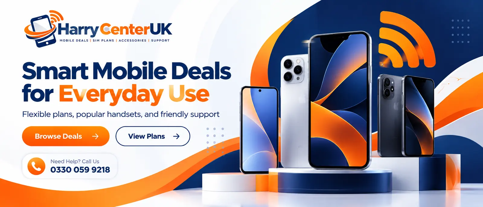 Harry Center UK mobile deals visual